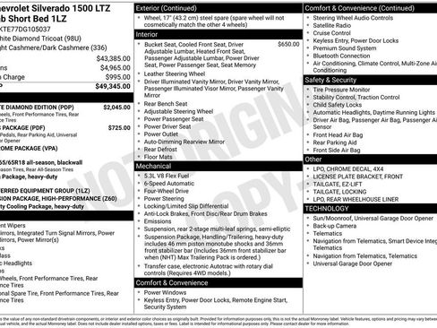 Used 2013 Chevrolet Silverado 1500 LTZ w/ LTZ White Diamond Edition image 7