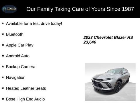 Used 2023 Chevrolet Blazer RS w/ LPO, Floor Liner Package image 9