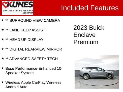 Used 2023 Buick Enclave Premium w/ Experience Buick Package image 3