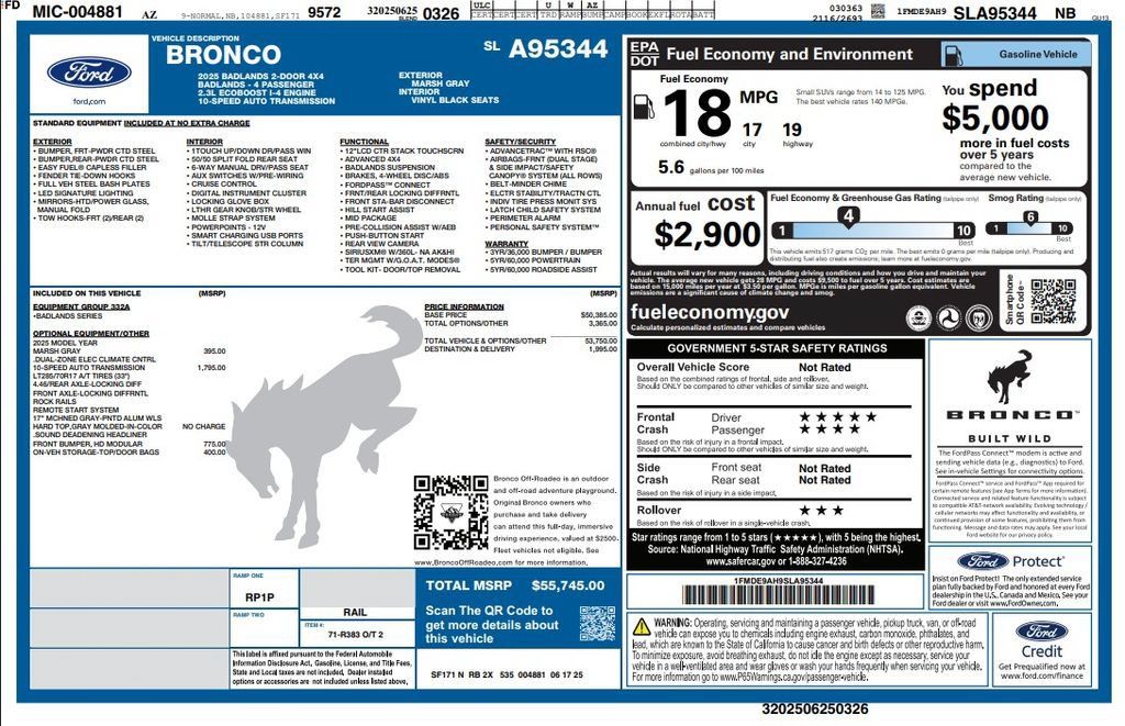 Used 2025 Ford Bronco Badlands AWD/4WD image 5