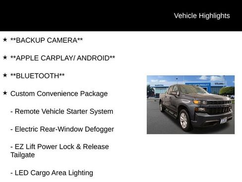 Used 2020 Chevrolet Silverado 1500 Custom w/ Custom Value Package image 2