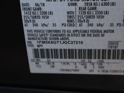 Used 2018 Ford Explorer Sport w/ Equipment Group 401A AWD/4WD image 41