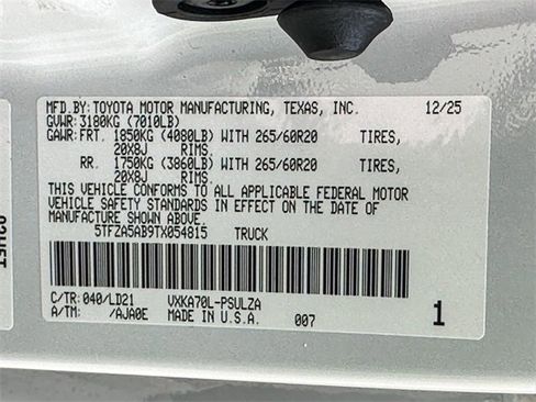 New 2026 Toyota Tundra Limited image 25