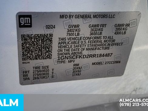 Used 2024 Chevrolet Suburban Premier RWD image 63