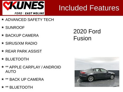 Used 2020 Ford Fusion SE image 2