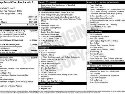Certified 2021 Jeep Grand Cherokee Laredo w/ Security & Convenience Group RWD image 8
