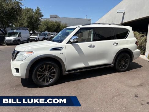 Used 2017 Nissan Armada Platinum w/ Captain Seat Package RWD image 1