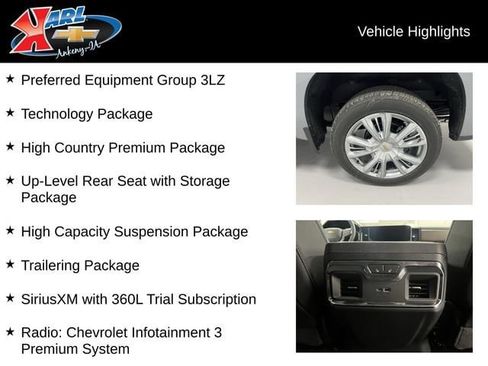 New 2026 Chevrolet Silverado 1500 High Country w/ High Country Premium Package AWD/4WD image 3