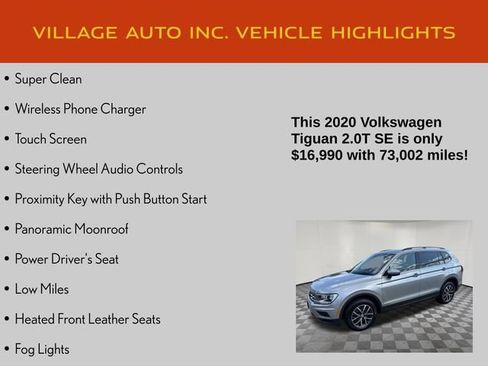 Used 2020 Volkswagen Tiguan SE w/ Panoramic Sunroof Package AWD/4WD image 7