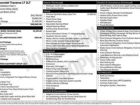Used 2025 Chevrolet Traverse LT w/ Sun and Wheel Package AWD/4WD image 6
