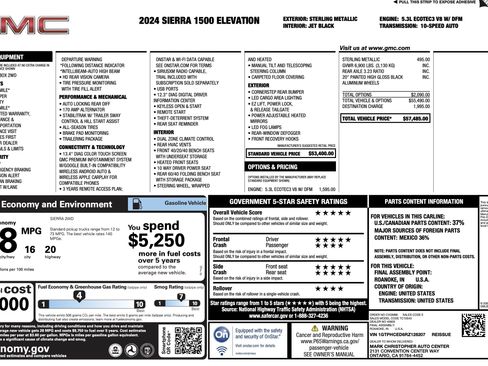 Used 2024 GMC Sierra 1500 Elevation RWD image 3