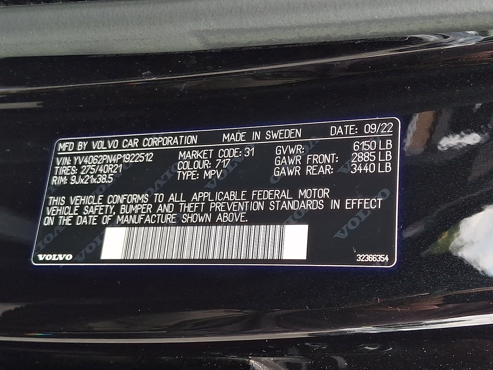 Certified 2023 Volvo XC90 B6 Plus w/ Protection Package Premier AWD/4WD image 30