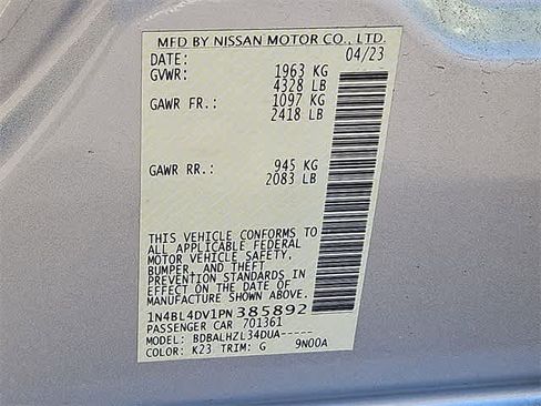 Used 2023 Nissan Altima 2.5 SV image 37