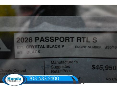 New 2026 Honda Passport RTL image 34