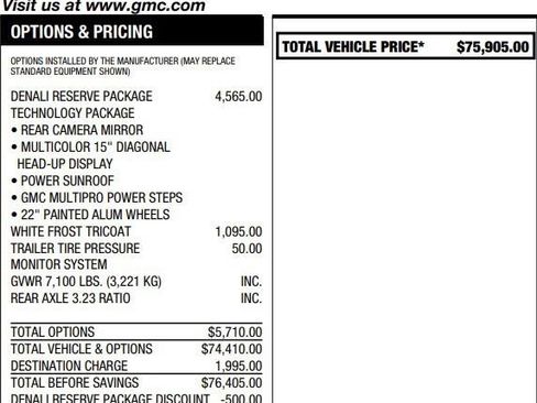 Certified 2025 GMC Sierra 1500 Denali w/ Denali Reserve Package AWD/4WD image 2