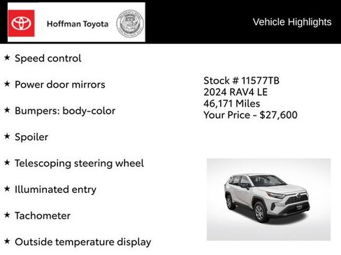 Used 2024 Toyota RAV4 LE AWD/4WD image 34