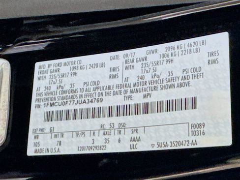 Used 2018 Ford Escape S image 37