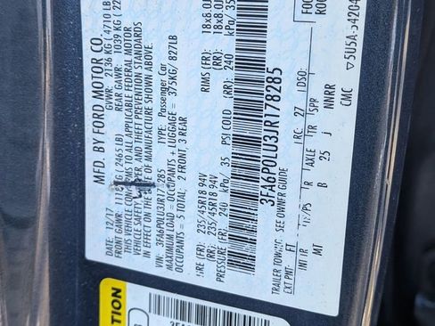 Used 2018 Ford Fusion SE w/ Equipment Group 601A image 10