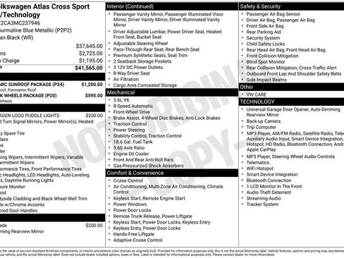 Used 2021 Volkswagen Atlas Cross Sport SE w/ Panoramic Sunroof Package FWD image 4