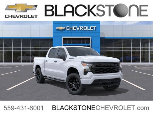 New 2026 Chevrolet Silverado 1500 Custom w/ Turbomax Blackout Package AWD/4WD image 1