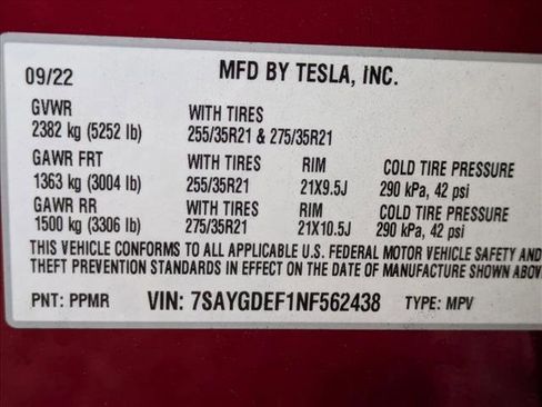 Used 2022 Tesla Model Y Performance image 18