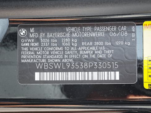 Used 2008 BMW M3 Convertible RWD image 39