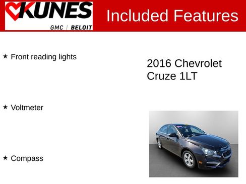 Used 2016 Chevrolet Cruze LT image 3
