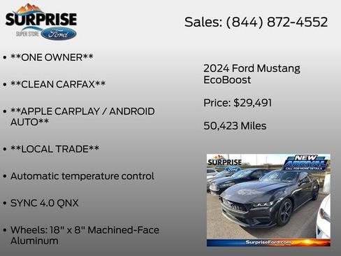 Used 2024 Ford Mustang Coupe RWD image 7