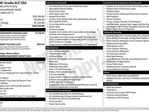 Used 2023 GMC Acadia SLE w/ Driver Convenience Package AWD/4WD image 10