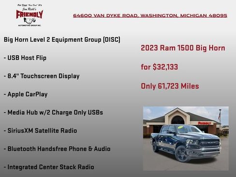 Used 2023 RAM 1500 Big Horn AWD/4WD image 25