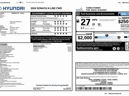 Used 2024 Hyundai Sonata N Line image 4