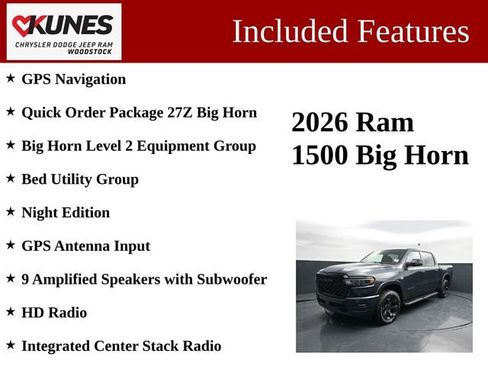 New 2026 RAM 1500 Big Horn AWD/4WD image 3