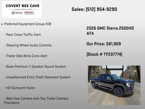 New 2026 GMC Sierra 2500 AT4 w/ AT4 Premium Plus Package AWD/4WD image 30