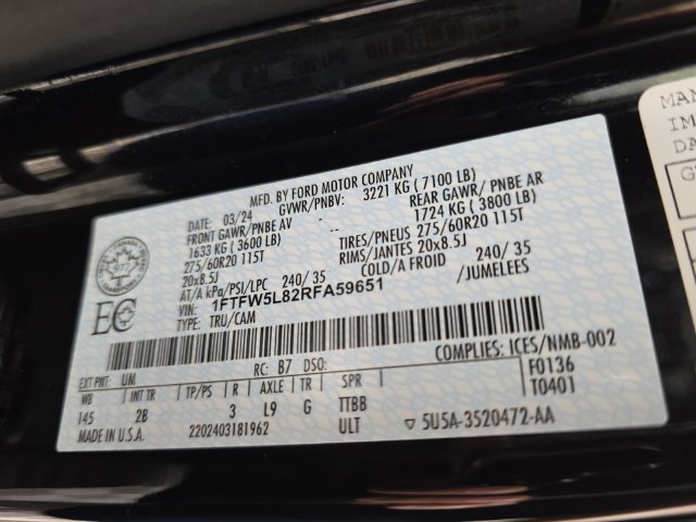 Used 2024 Ford F150 Lariat AWD/4WD image 10