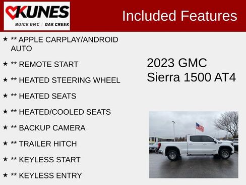Used 2023 GMC Sierra 1500 AT4 w/ AT4 Preferred Package image 2