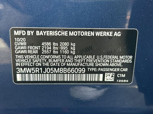 Used 2021 BMW 330i Sedan w/ Convenience Package RWD image 27