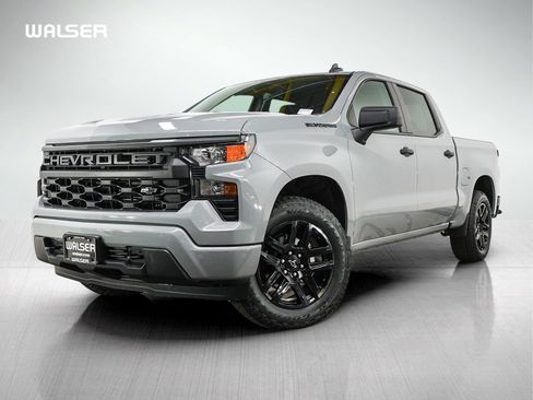 Used 2024 Chevrolet Silverado 1500 Custom w/ Turbomax Blackout Package AWD/4WD image 1
