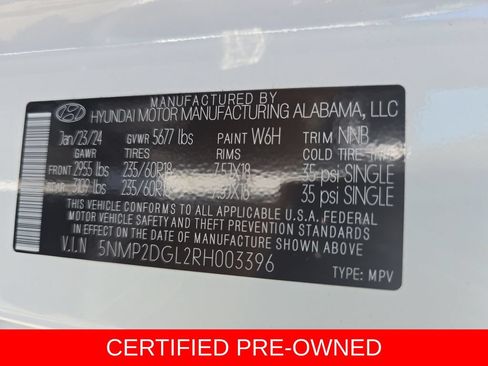 Certified 2024 Hyundai Santa Fe SEL AWD/4WD image 33