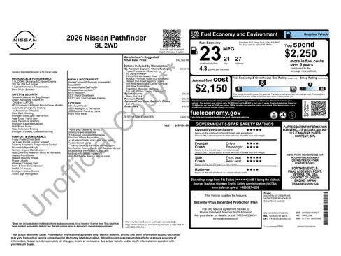 New 2026 Nissan Pathfinder SL w/ SL Premium Package image 6