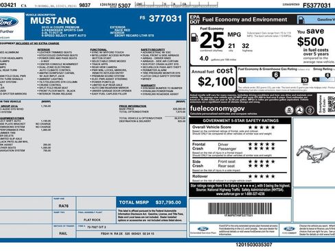 Used 2015 Ford Mustang Coupe RWD image 11