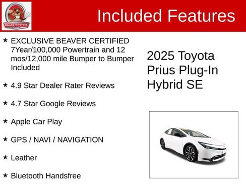 Used 2025 Toyota Prius Plug-In Hybrid FWD image 4