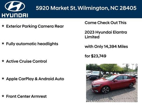 Certified 2023 Hyundai Elantra Limited FWD image 11