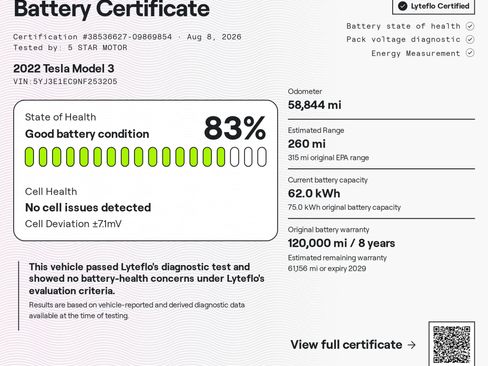 Used 2022 Tesla Model 3 Performance AWD/4WD image 2