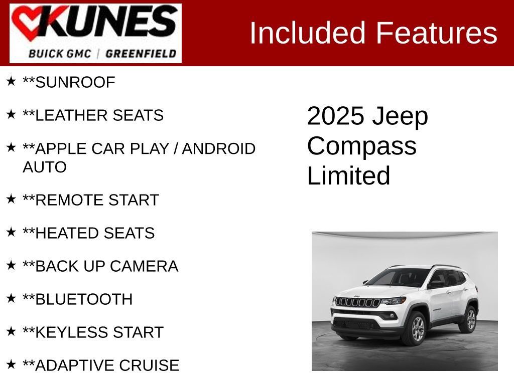 Used 2025 Jeep Compass Limited AWD/4WD image 2