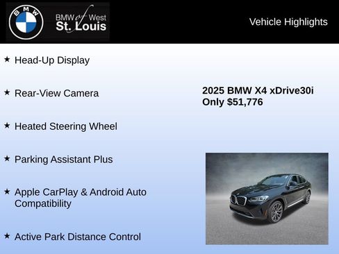 Used 2025 BMW X4 xDrive30i w/ Premium Package AWD/4WD image 17