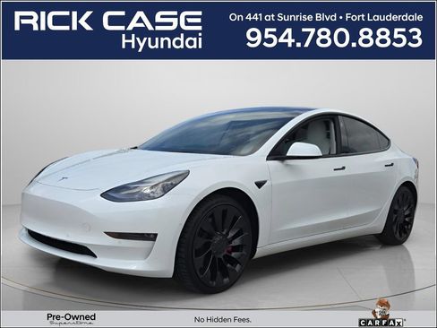 Used 2022 Tesla Model 3 Performance AWD/4WD image 1