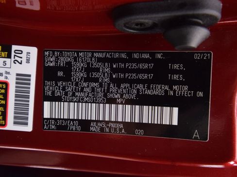 Used 2021 Toyota Sienna XLE image 32