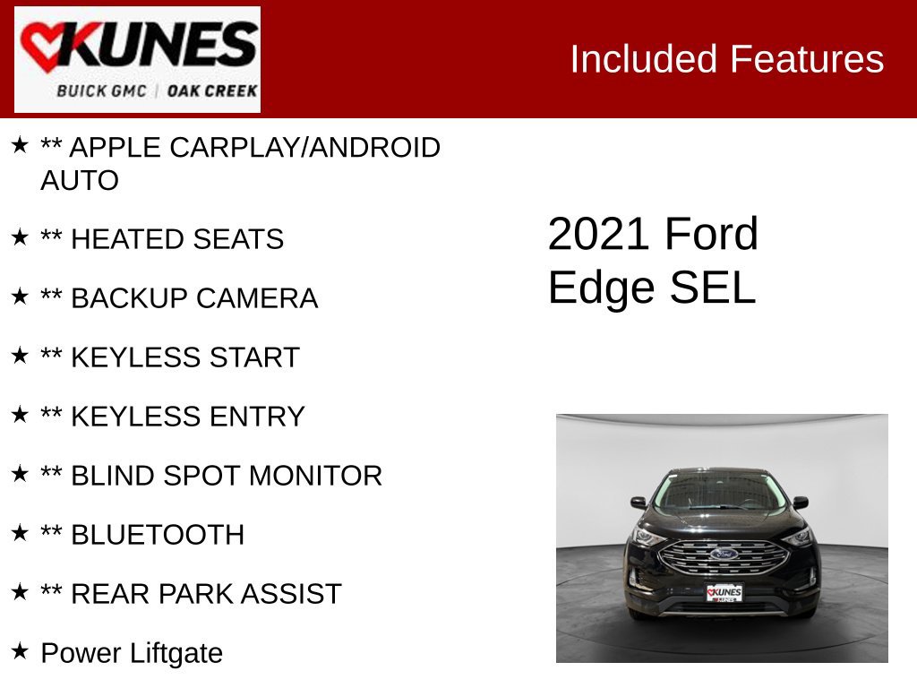 Used 2021 Ford Edge SEL FWD image 2