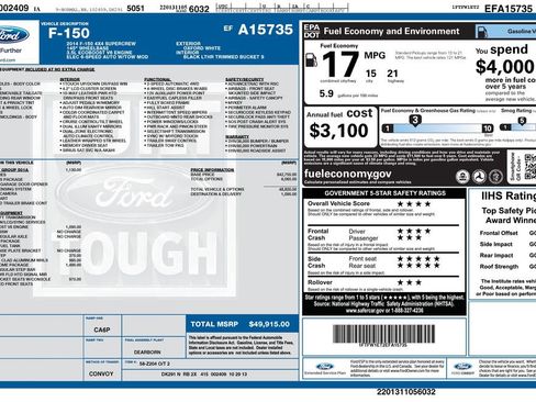 Used 2014 Ford F150 Lariat w/ Lariat Chrome Package AWD/4WD image 35