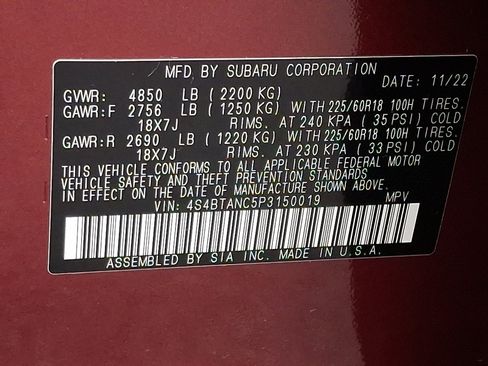 Used 2023 Subaru Outback Limited image 28